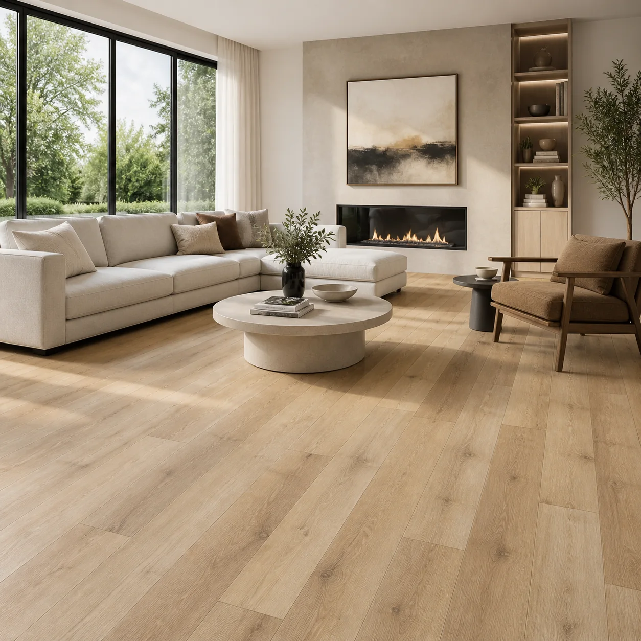 French Oak LVP flooring material color sample available from FIR Flooring and Stairs