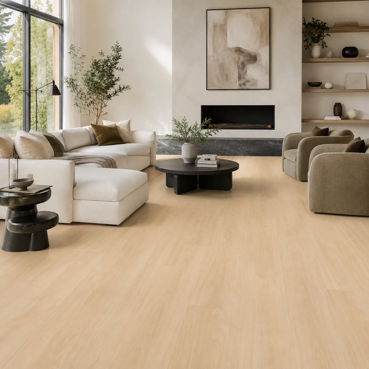 Palomino LVP flooring material color sample available from FIR Flooring and Stairs