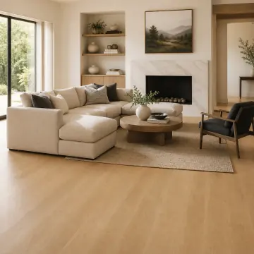 Amber Oak LVP flooring sample
